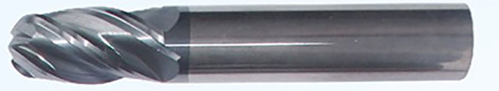 SY063 整体硬质合金球头4刃立铣刀(DIN6527K) 